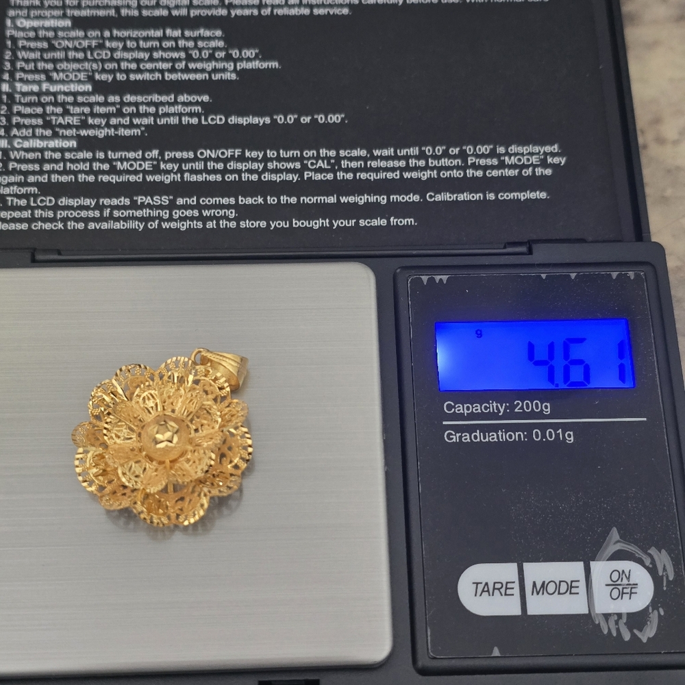 21k Gold Pendant - Picture 3 of 3